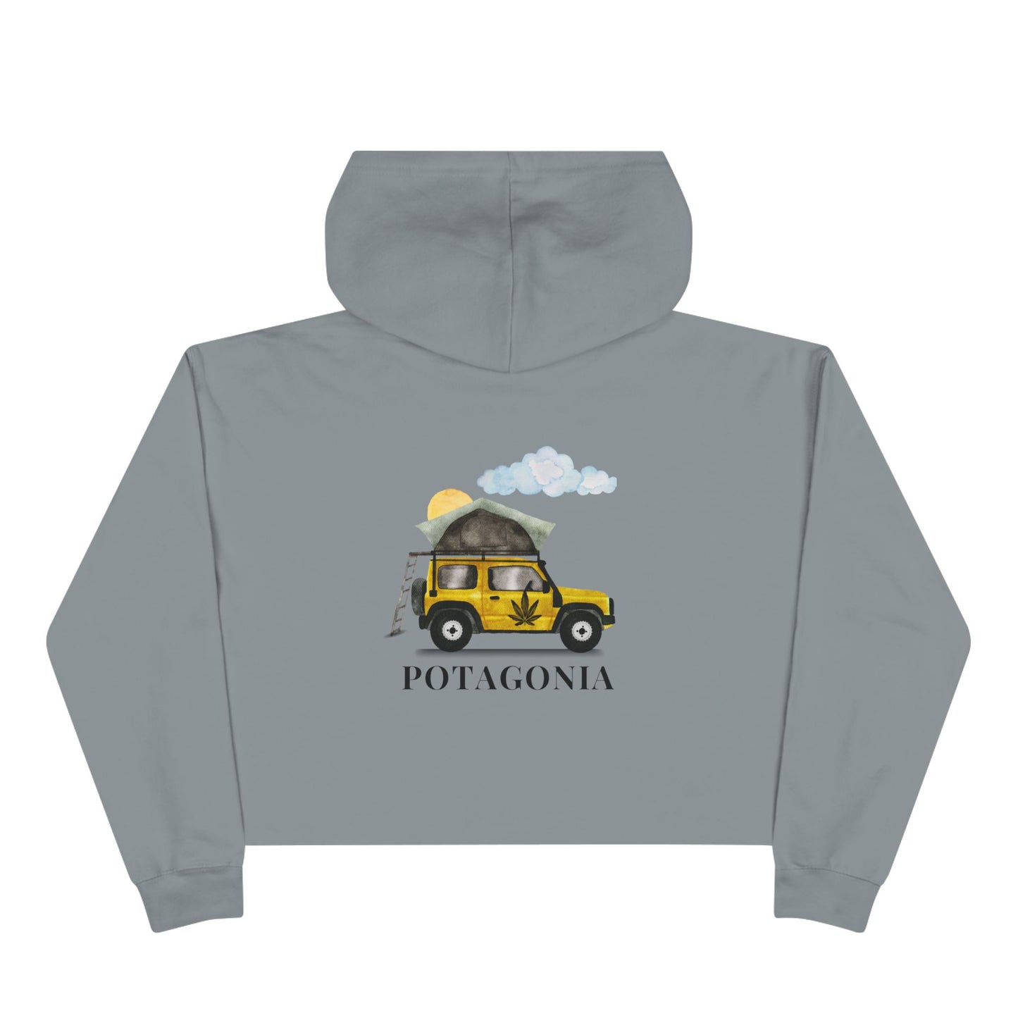 Potagonia Big Ass Campfire Jeep Cropped Hoodie