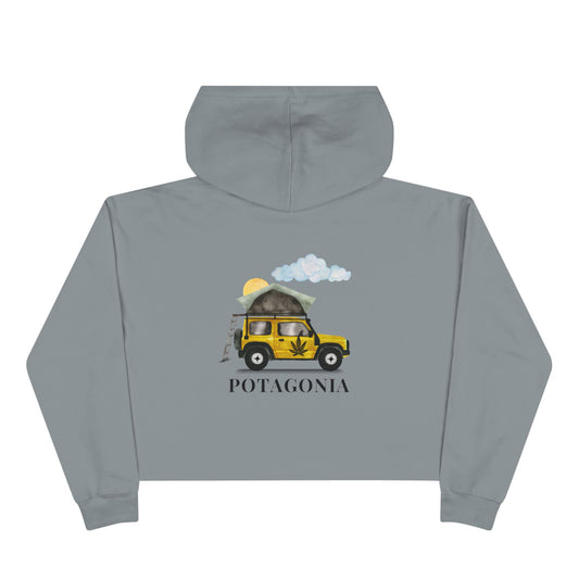 Potagonia Big Ass Campfire Jeep Cropped Hoodie