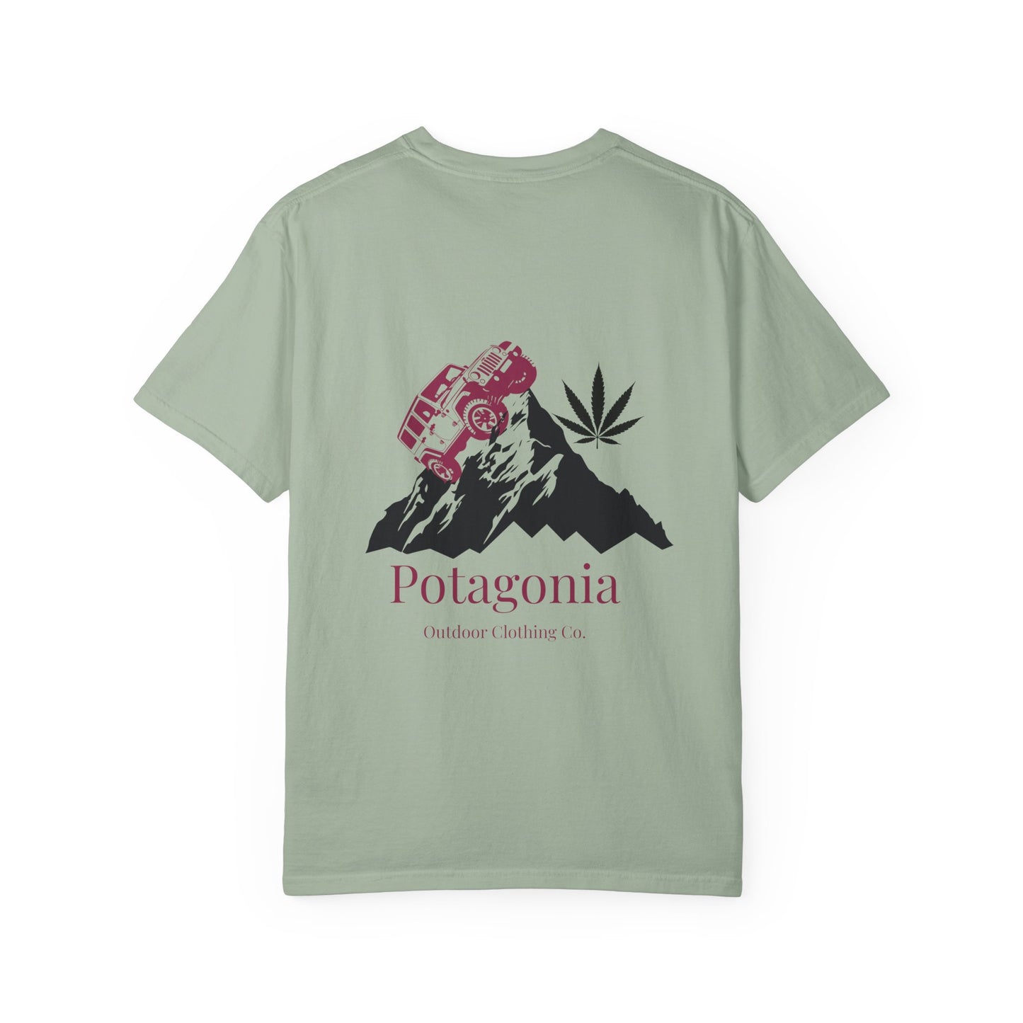 Potagonia Rung-Spun Cotton Jeep Climb Unisex Garment-Dyed T-shirt