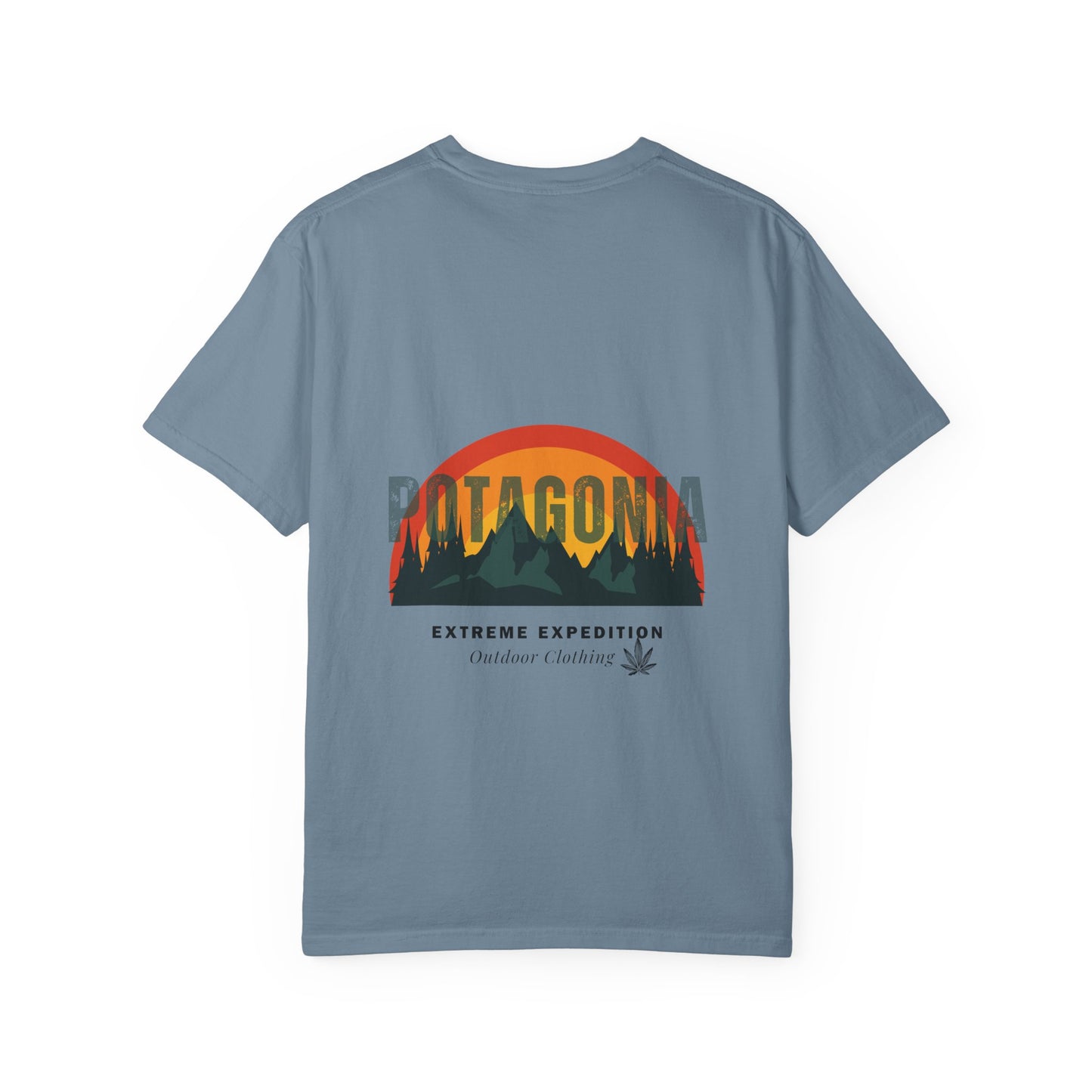 Potagonia Rung-Spun Unisex Sunrise Logo Garment-Dyed T-shirt