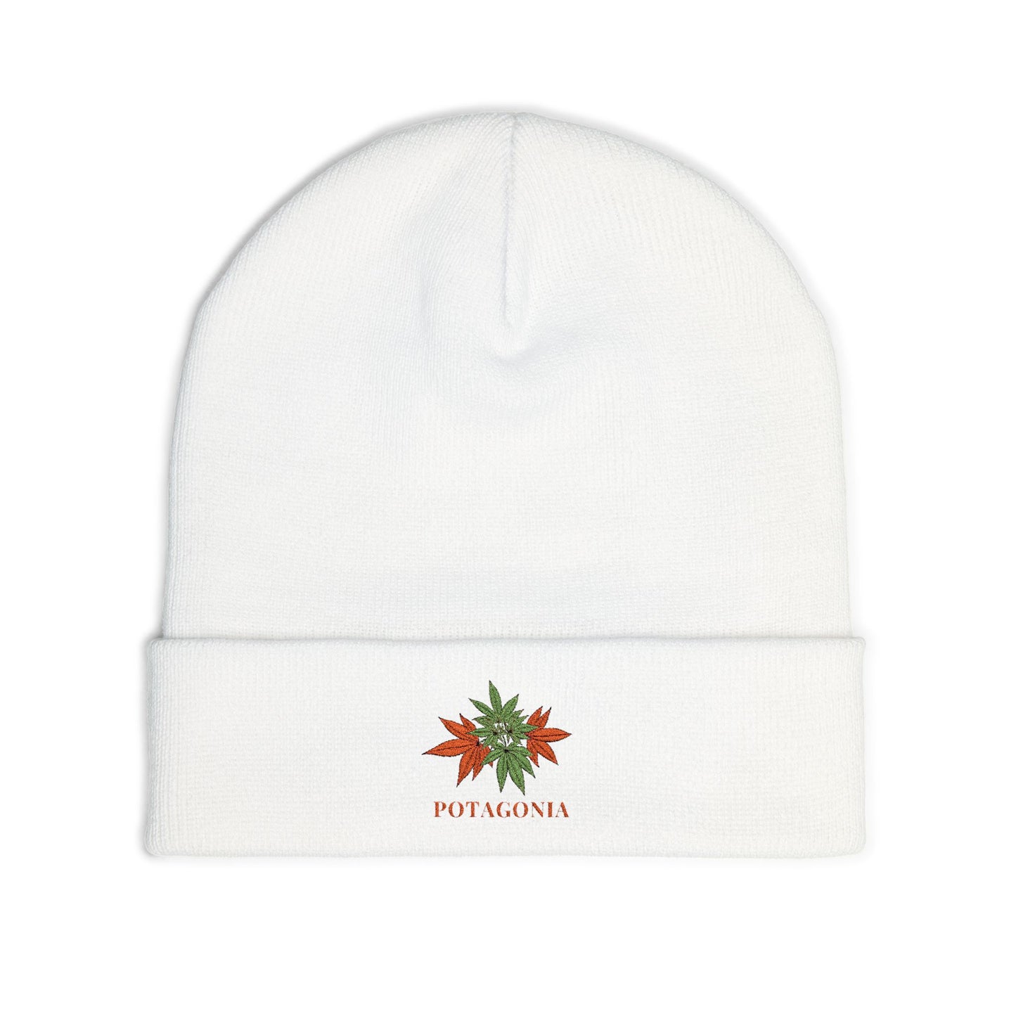 Potagonia Knit Beanie Orange Weed (Embroidery)Knit