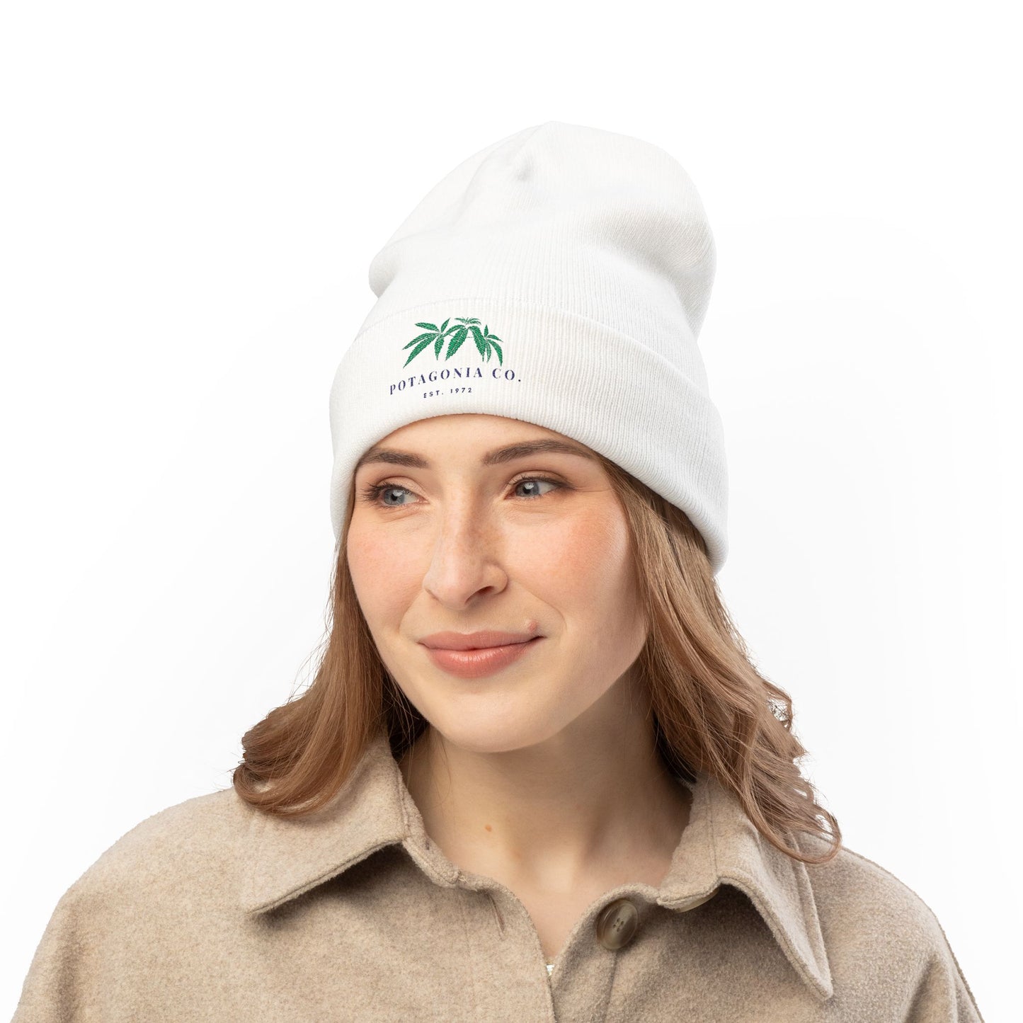 Potagonia Knit Beanie Hover Weed (Embroidery)