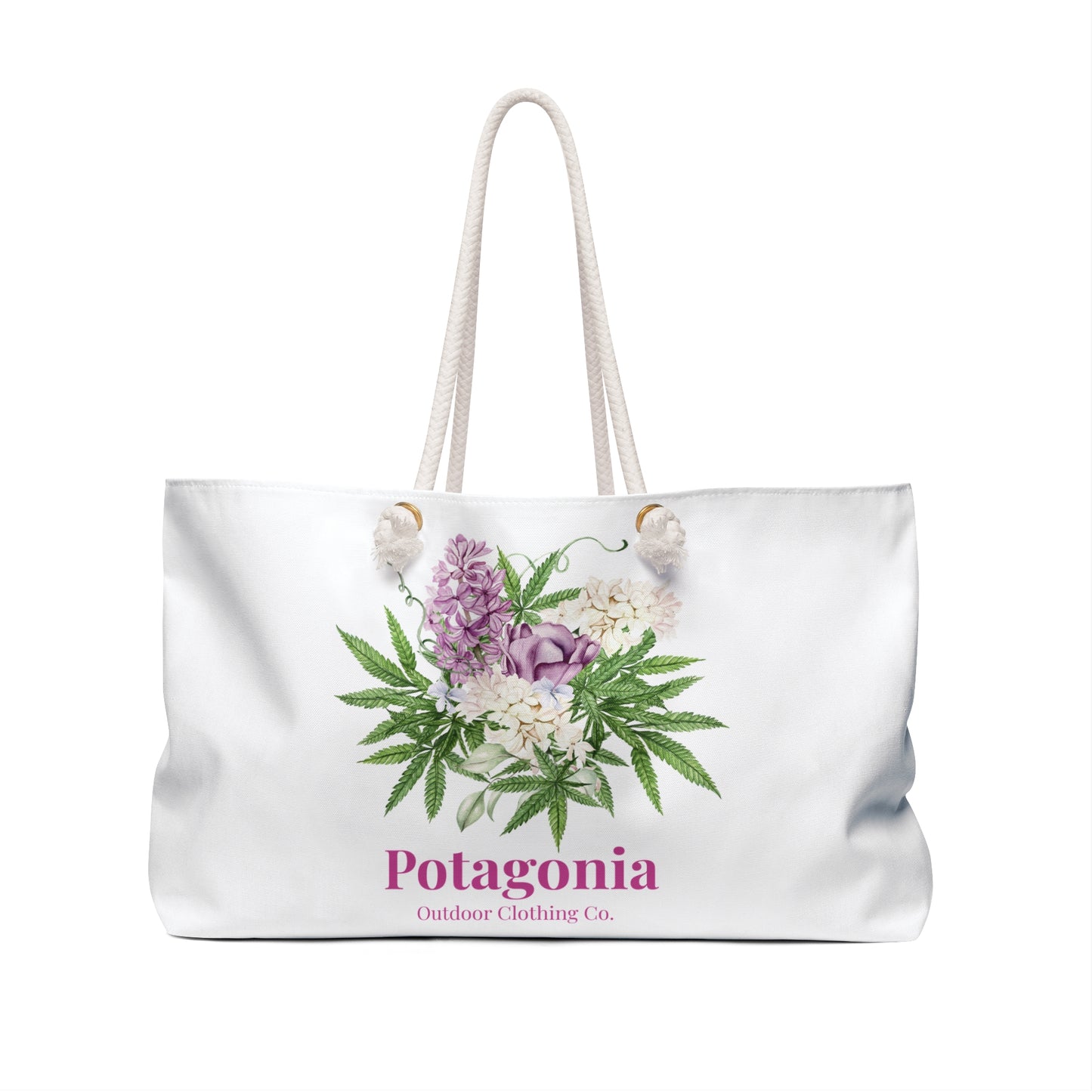 Potagonia Canvas Weekender Weed Bouquet Yoga Bag