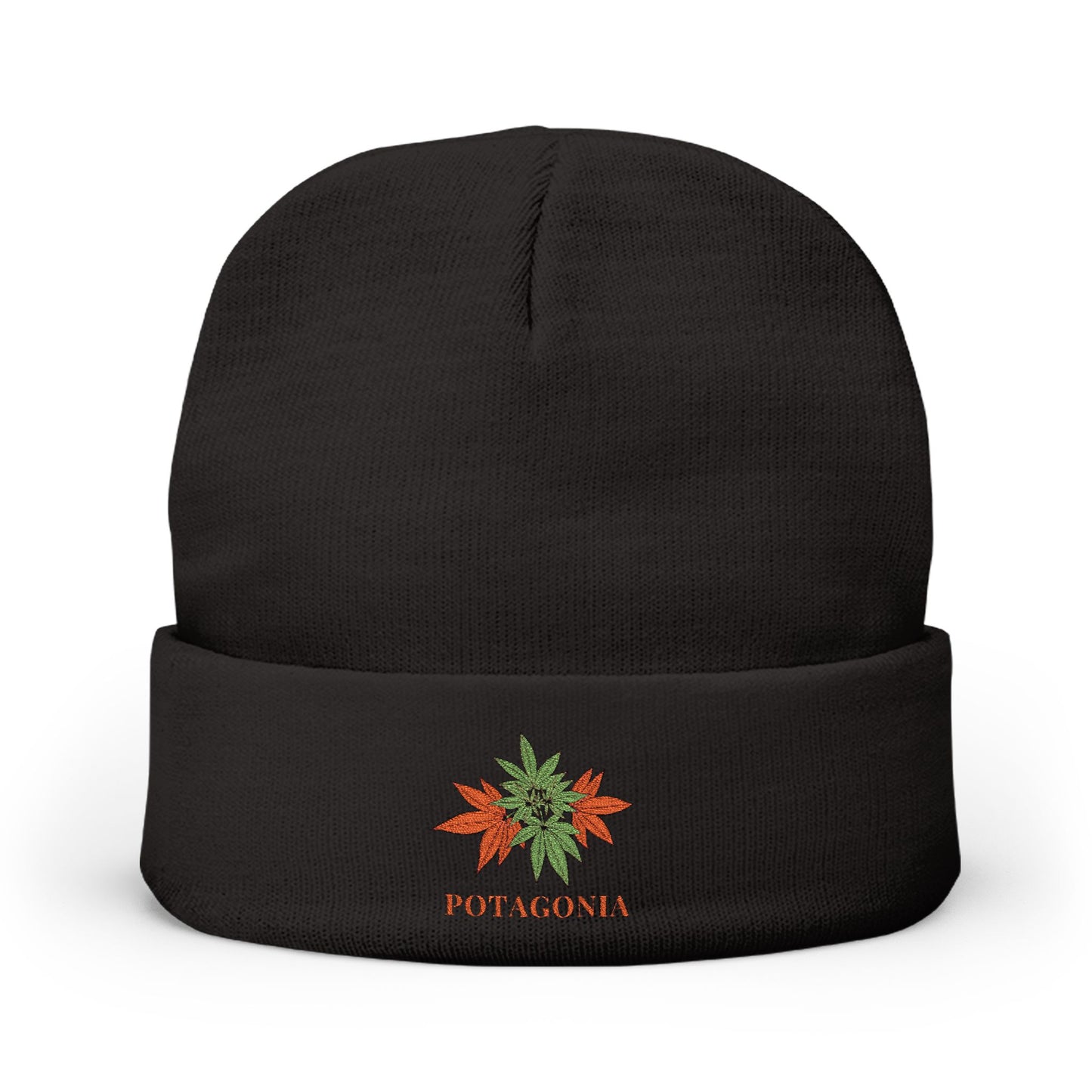 Potagonia Knit Beanie Orange Weed (Embroidery)Knit