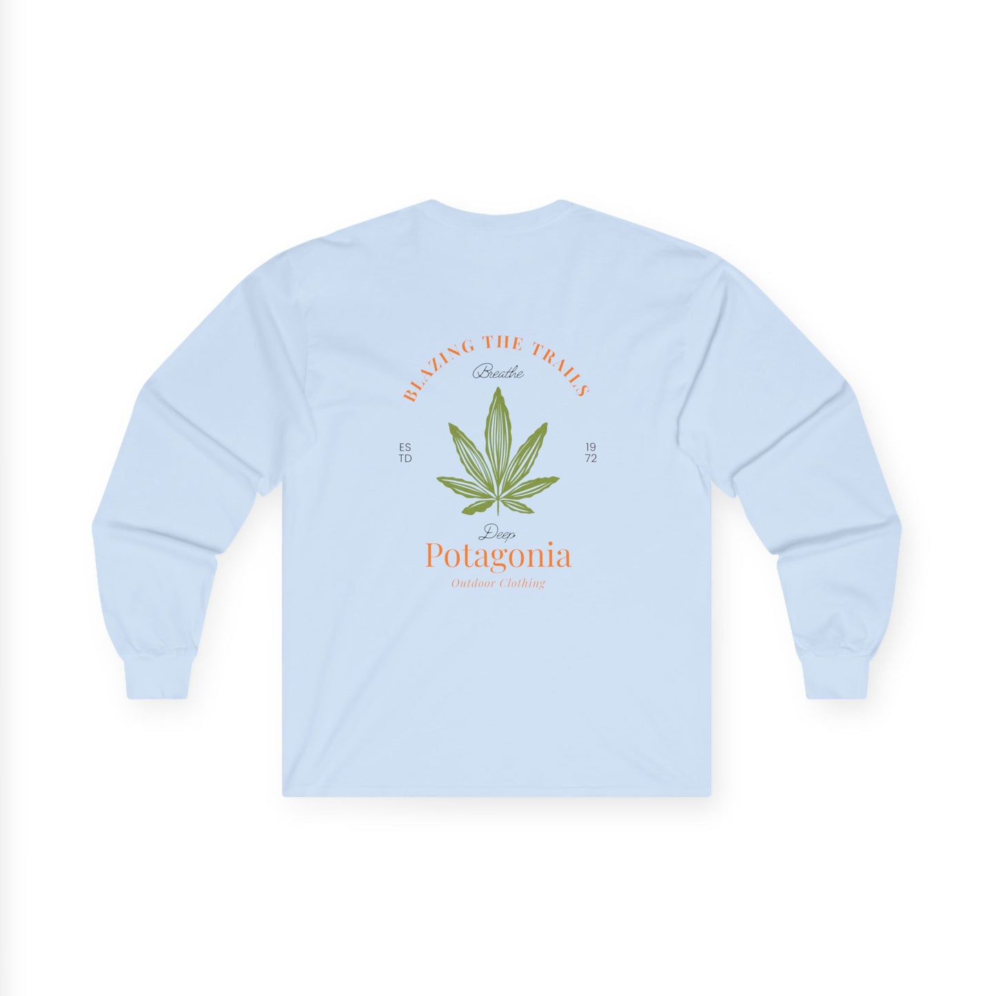 Potagonia Long Sleeve Tee  Blazing The Trails Unisex Ultra Cotton Long Sleeve Tee