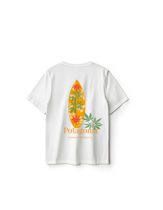 Potagonia Rung-Spun The Drew  Cotten Garment-Dyed T-shirt