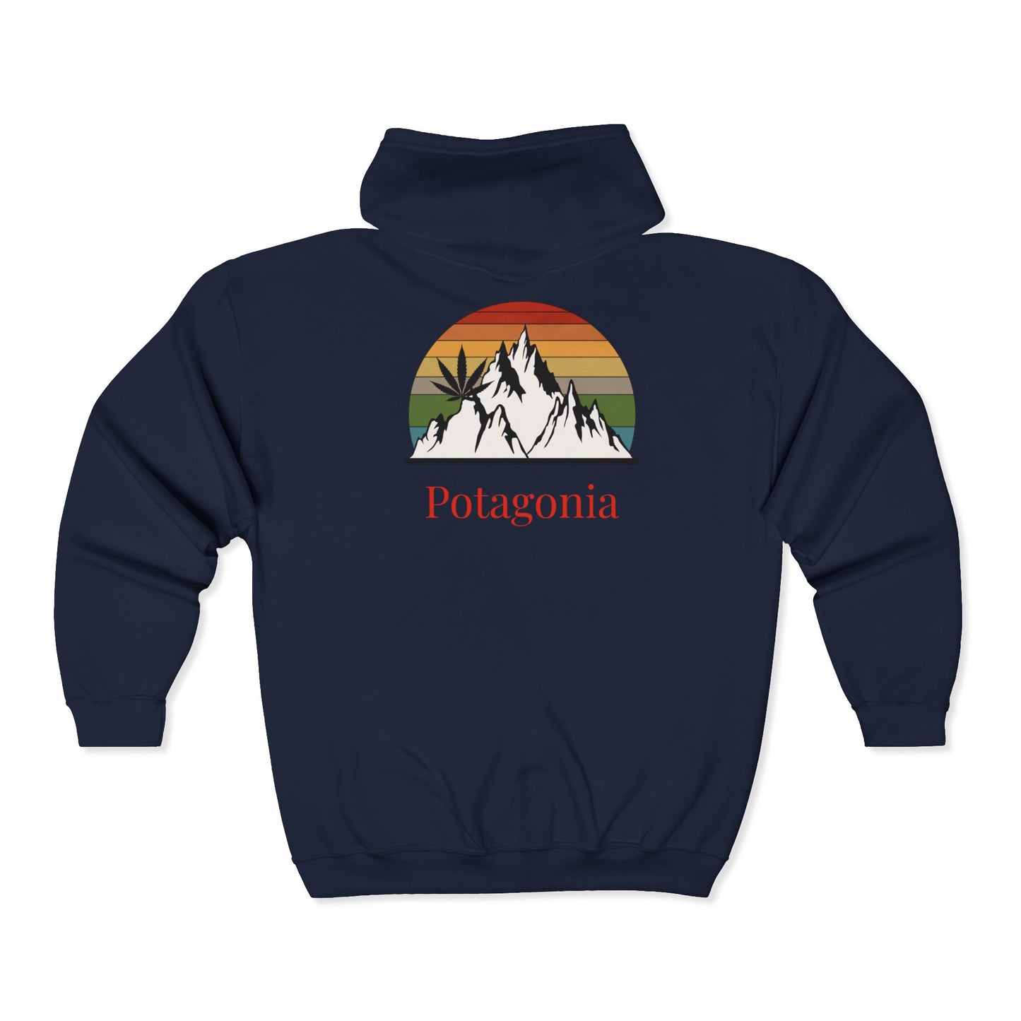 Potagonia Big Ass Campfire Hooded Sweatshirt  Mountain Top Unisex Heavy Blend™ Full Zip