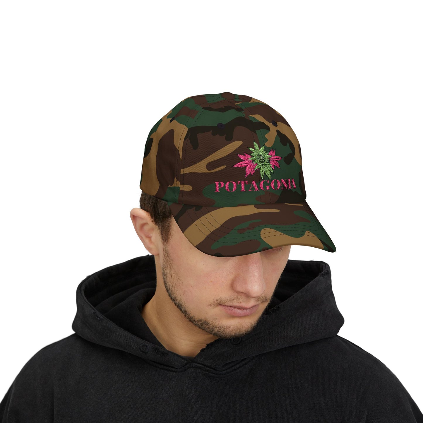 Potagonia Classic Pink Weed Dad Cap