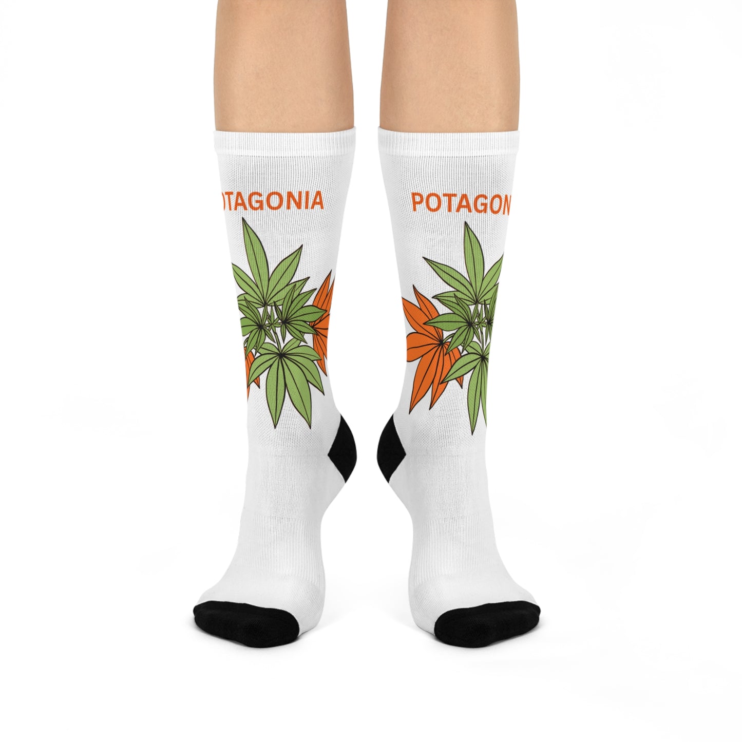 Potagonia Sock Cushioned Weed Orange Crews