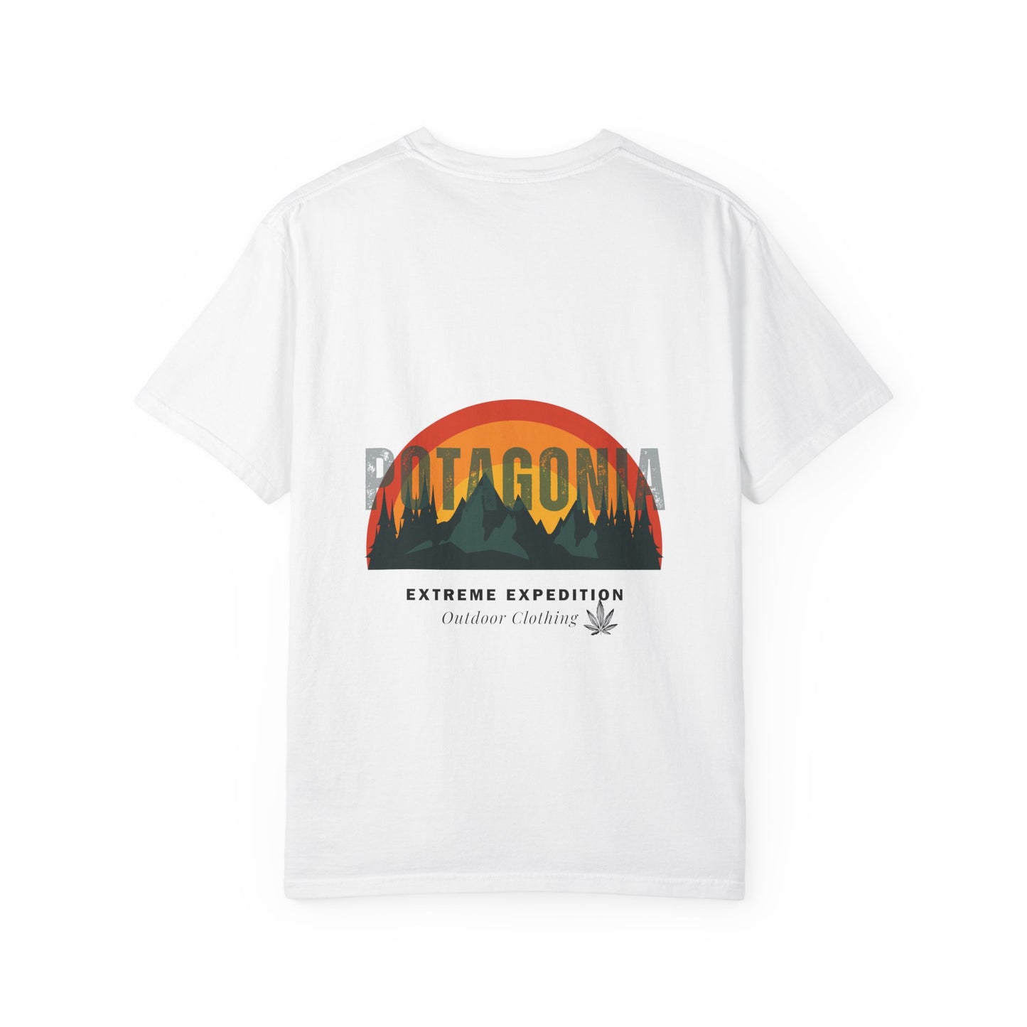 Potagonia Rung-Spun Unisex Sunrise Logo Garment-Dyed T-shirt