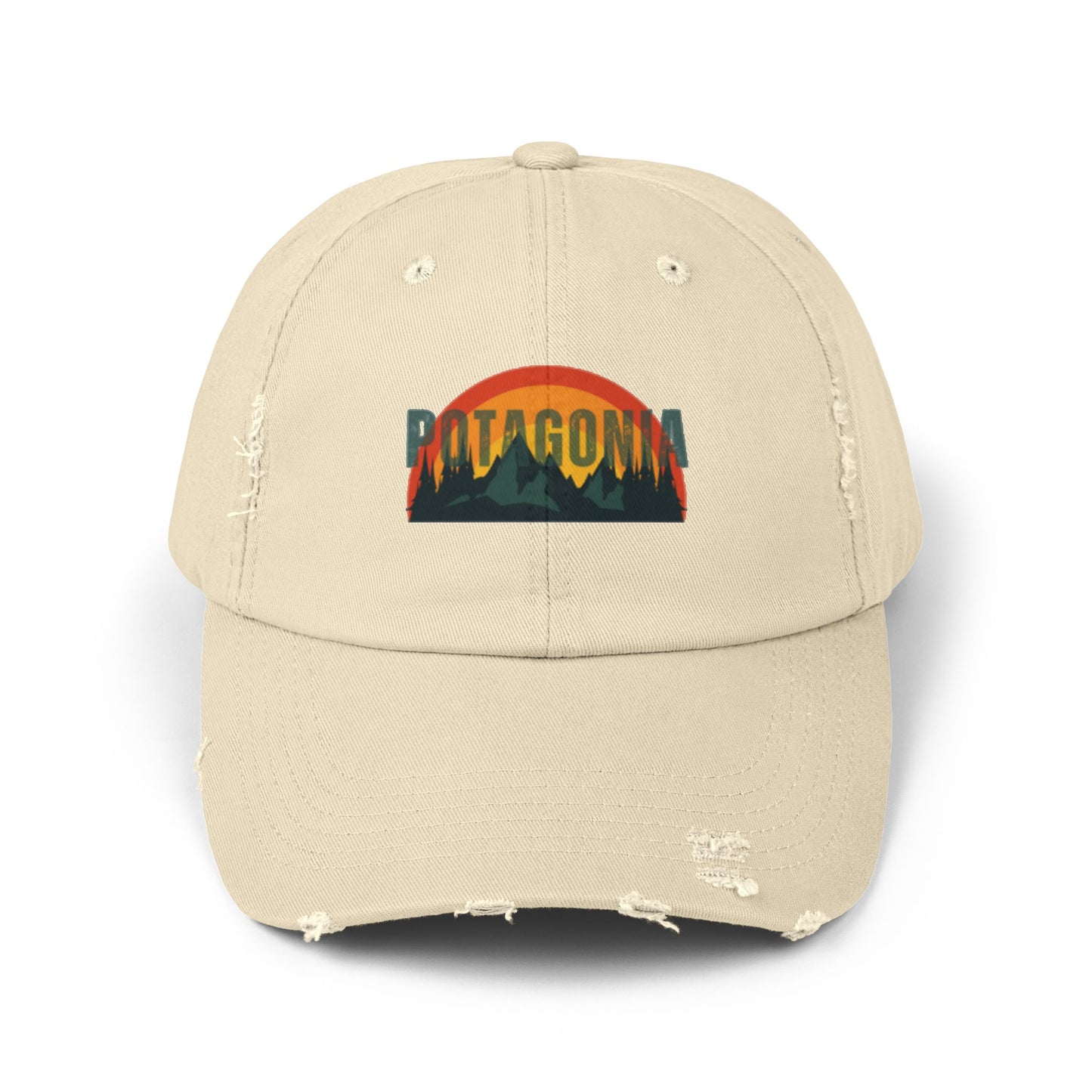 Potagonia GIRL Logo Hat Unisex Distressed Cap