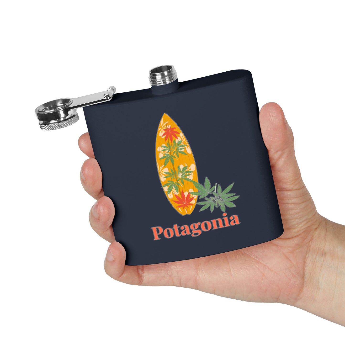 Potagonia Stainless Steel The Drew flask, 6oz