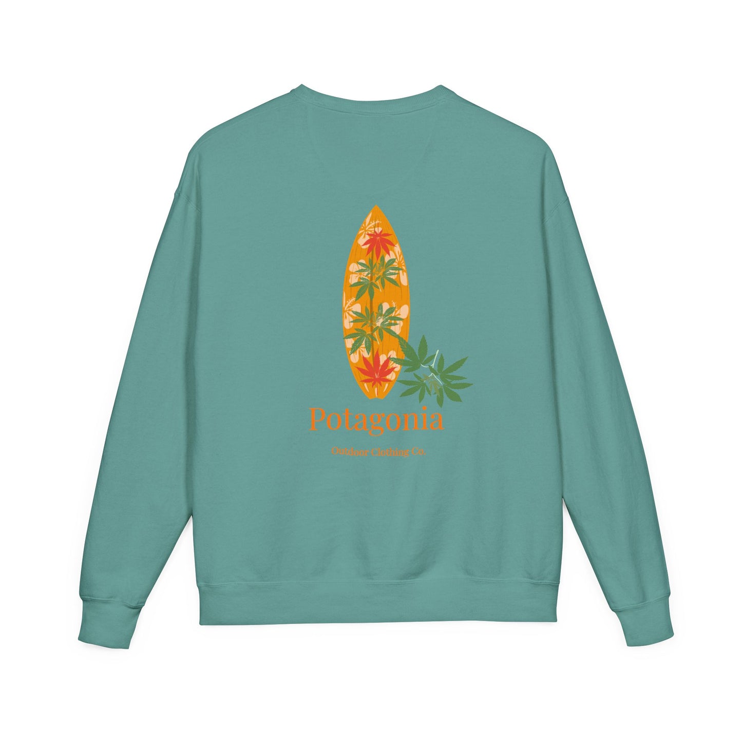 Potagonia Big Ass The Drew Surf Sweatshirt Unisex ComfortWash® Garment Dyed Crewneck Sweatshirt