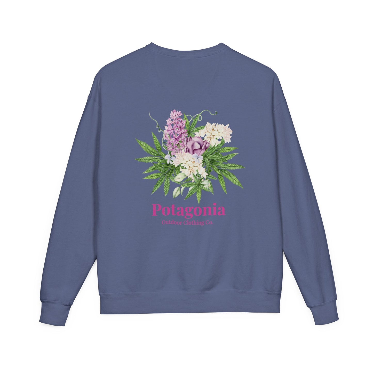 Potagonia Big Ass Sweatshirt Unisex Bouquet of Flowers  ComfortWash® Garment Dyed Crewneck Sweatshirt