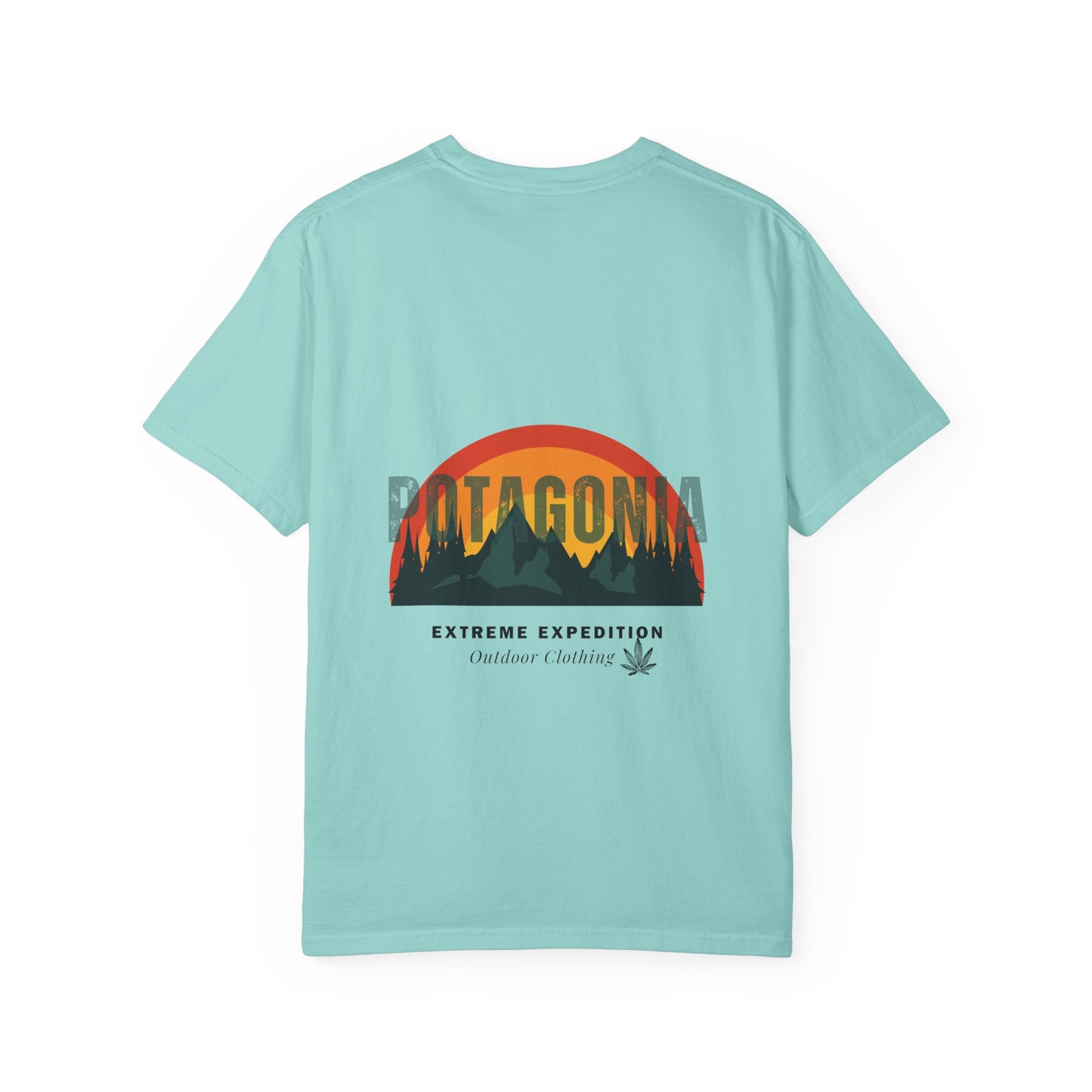 Potagonia Rung-Spun Unisex Sunrise Logo Garment-Dyed T-shirt