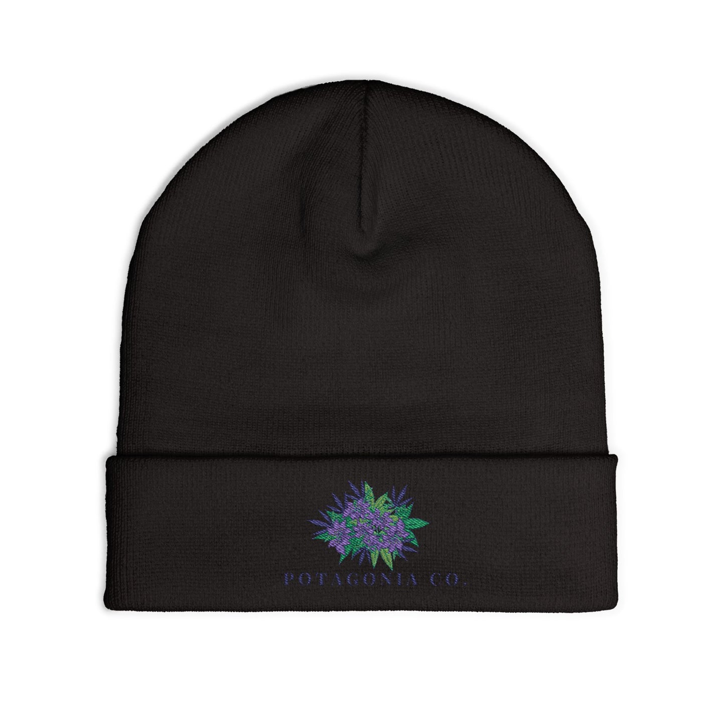 Potagonia Knit Beanie Purple Weed (Embroidery)