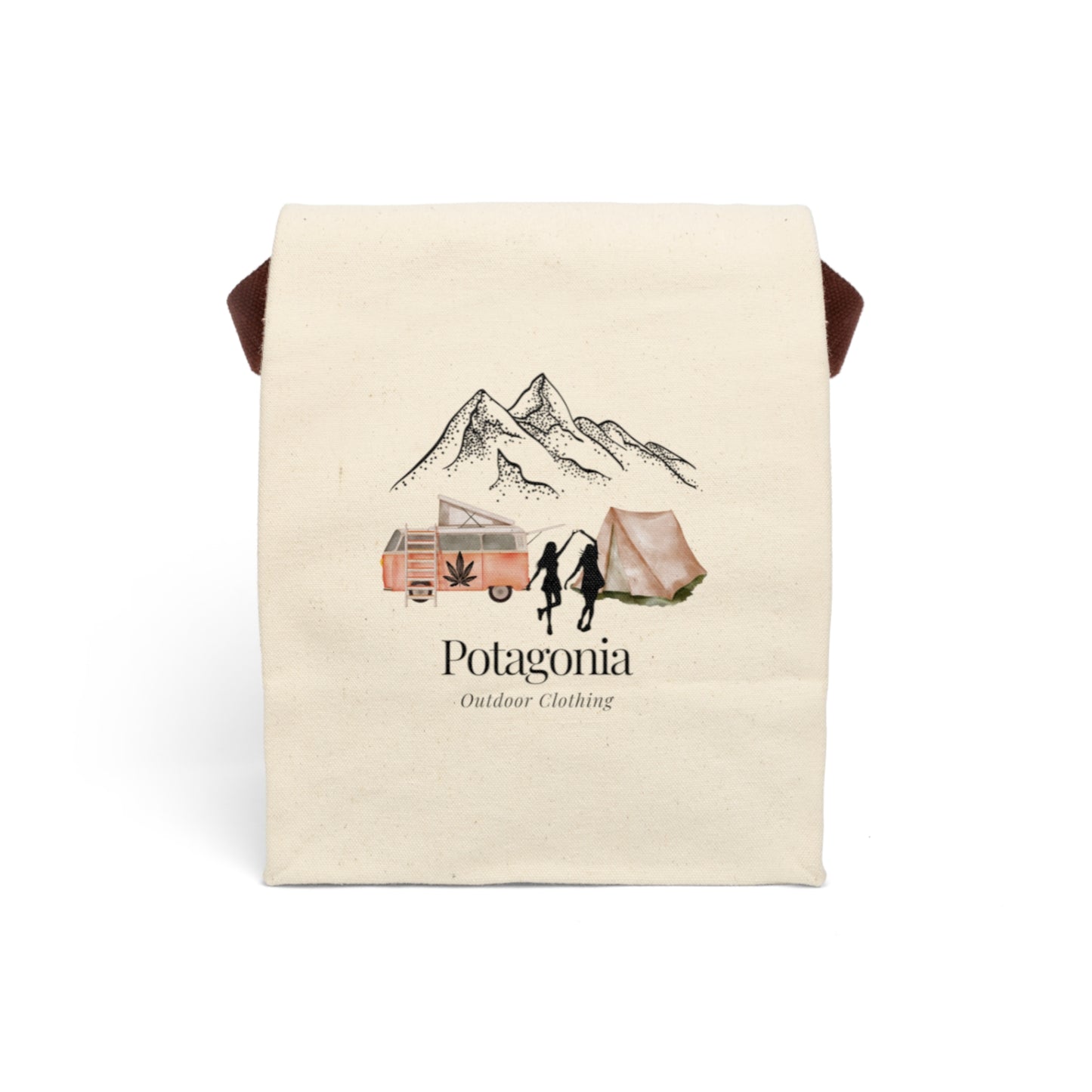 Potagonia Canvas Munchie Two Girls Bag With Strap