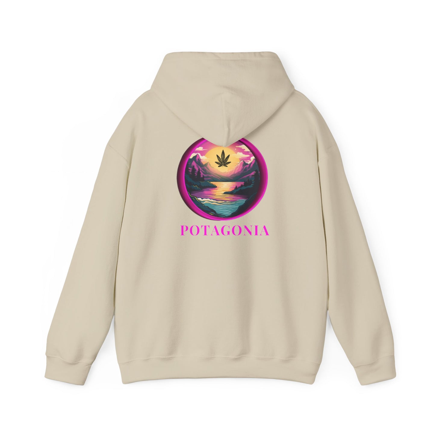 Potagonia Big Ass Campfire Hooded Pink Moon Sweatshirt