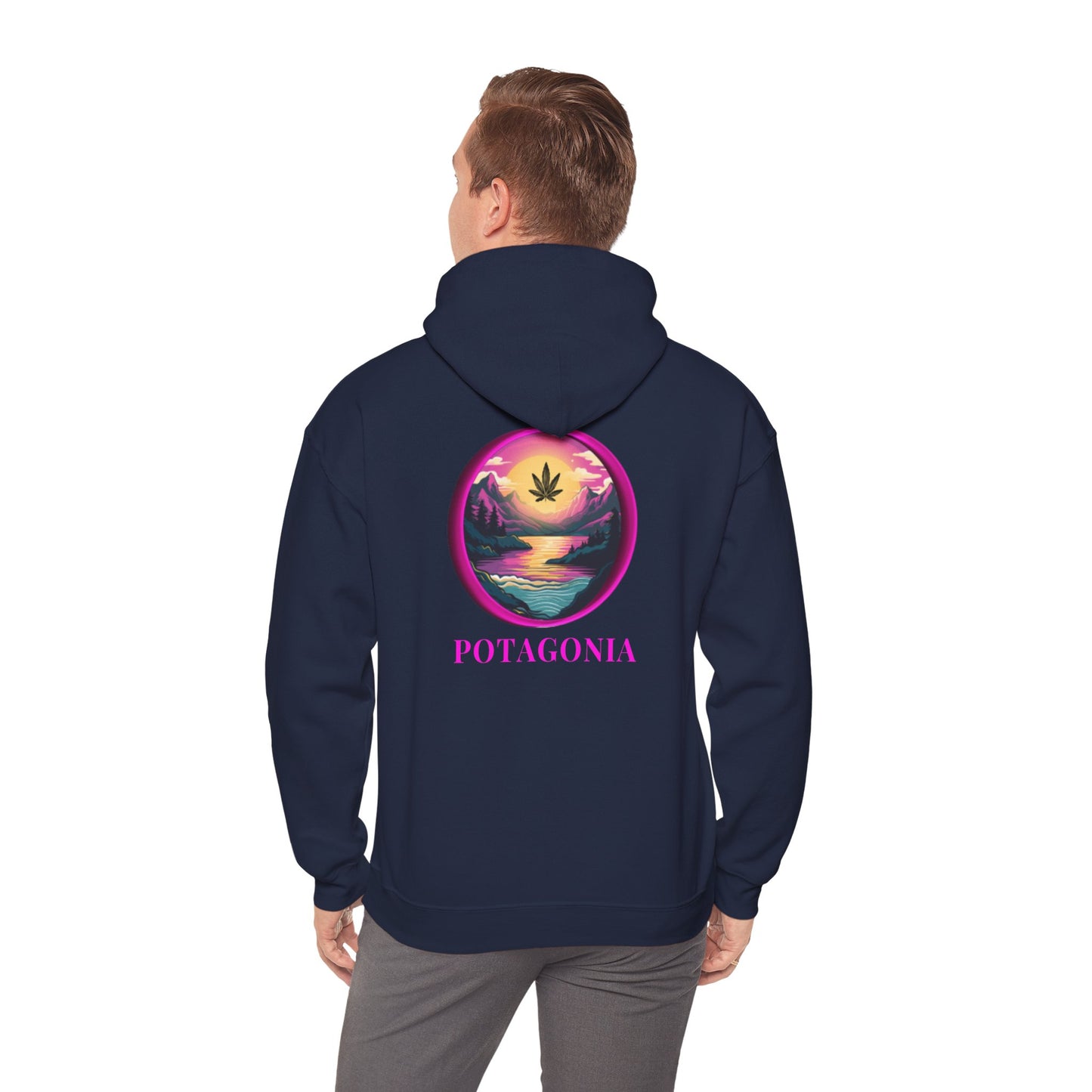 Potagonia Big Ass Campfire Hooded Pink Moon Sweatshirt