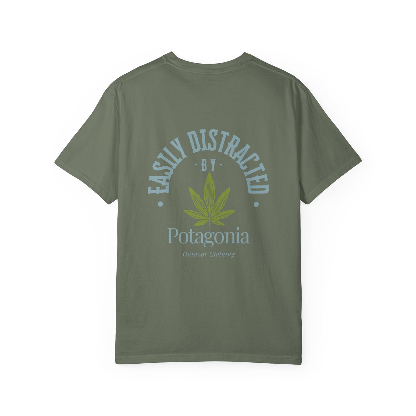 Potagonia Rung-Spun Cotton Easily Distracted Weed Unisex Garment-Dyed T-shirt