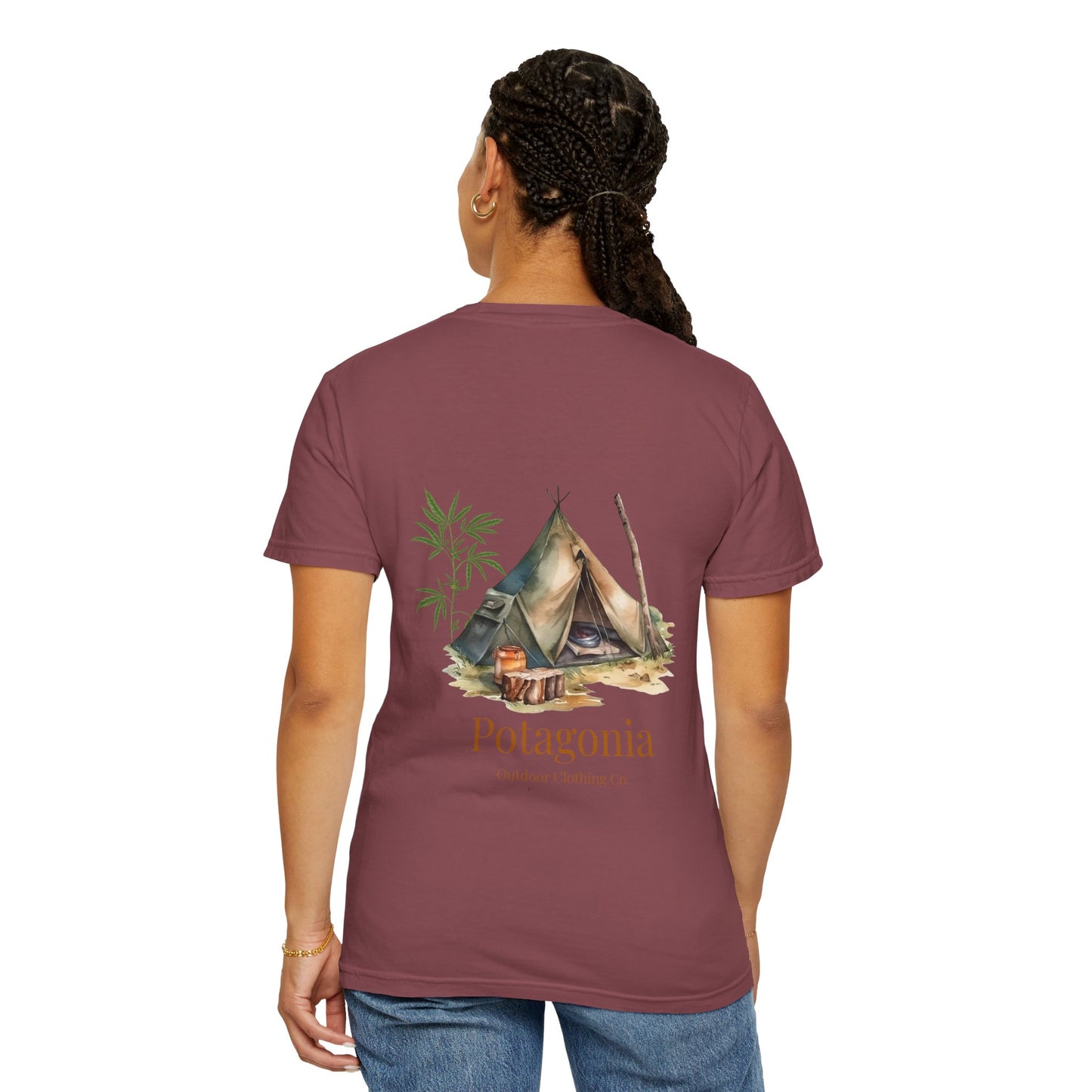 Potagonia Rung-Spun The Tent Cotton Unisex Garment-Dyed T-shirt