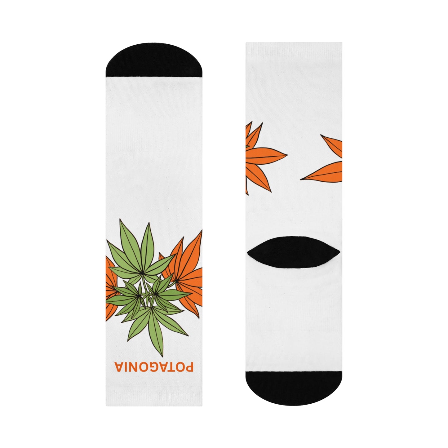 Potagonia Sock Cushioned Weed Orange Crews