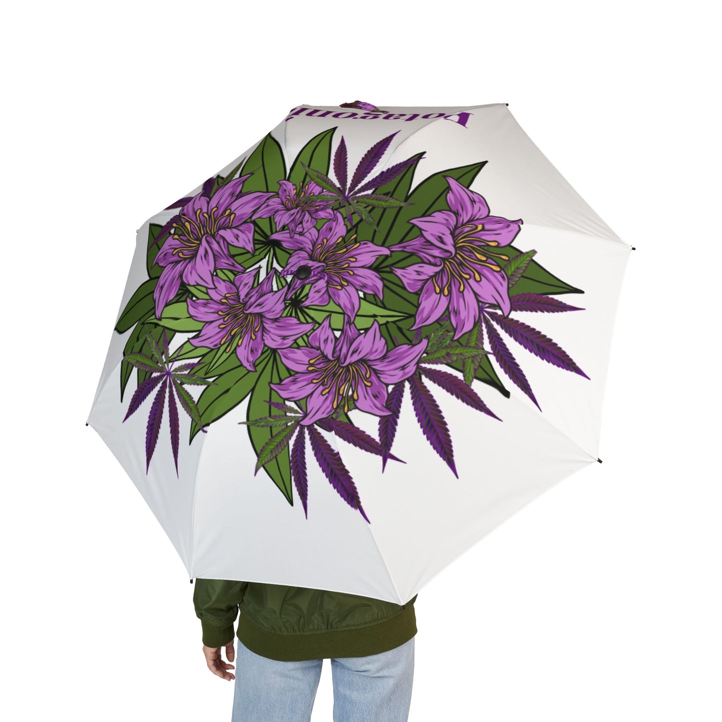 Potagonia Umbrella White Azalea  Semi-Automatic Foldable