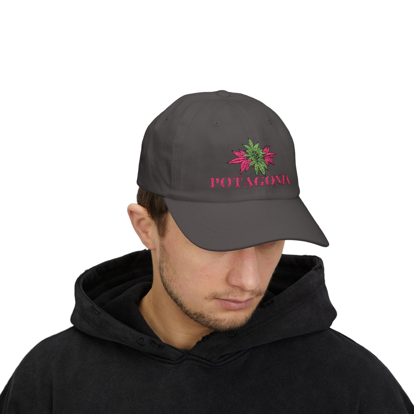 Potagonia Classic Pink Weed Dad Cap