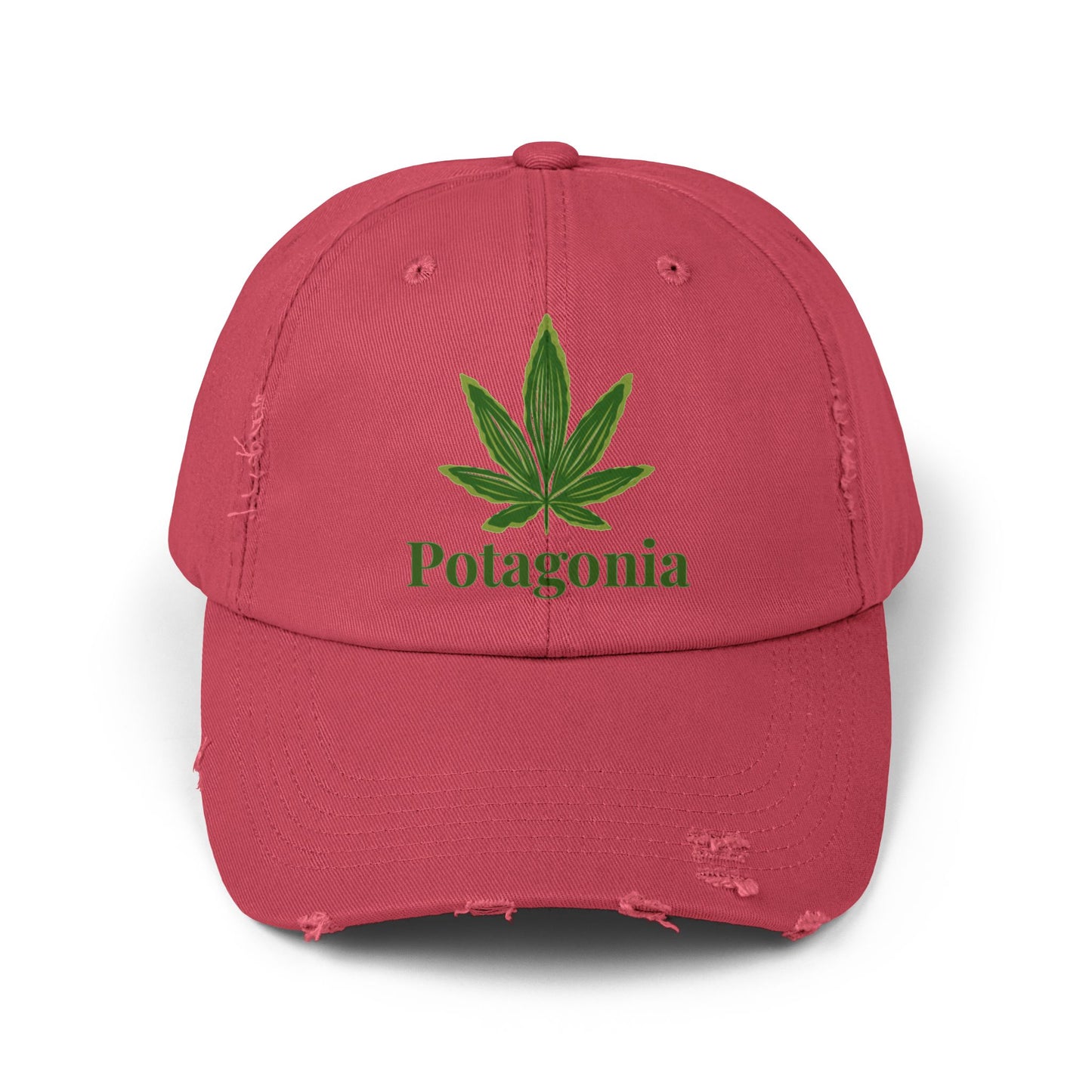 Potagonia GIRL Origional Logo Unisex Distressed Cap