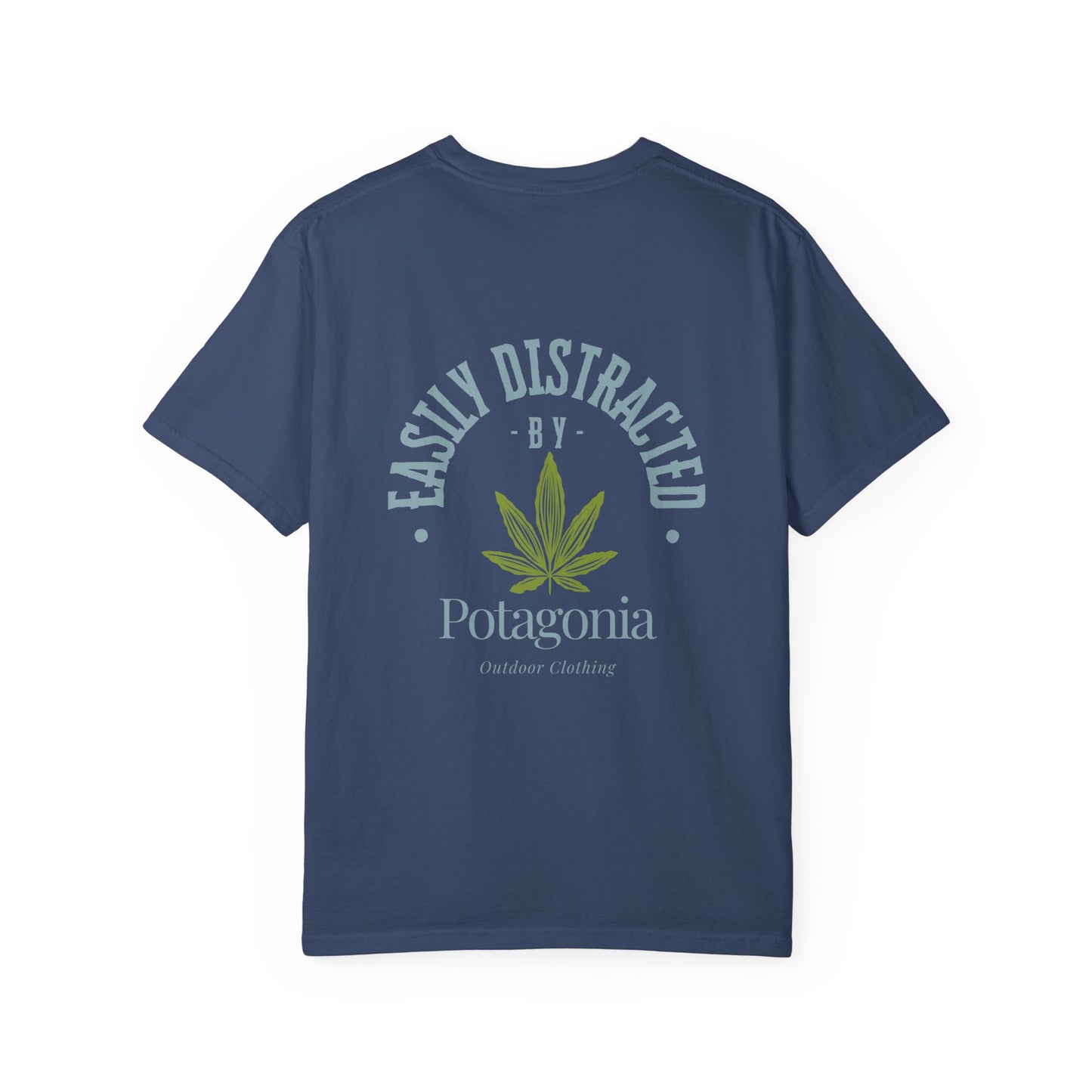 Potagonia Rung-Spun Cotton Easily Distracted Weed Unisex Garment-Dyed T-shirt