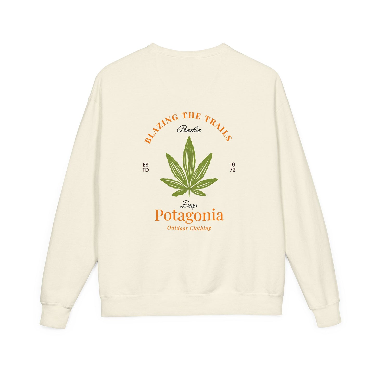 Potagonia Big Ass Sweatshirt Unisex Breath Deep ComfortWash® Garment Dyed Crewneck Sweatshirt