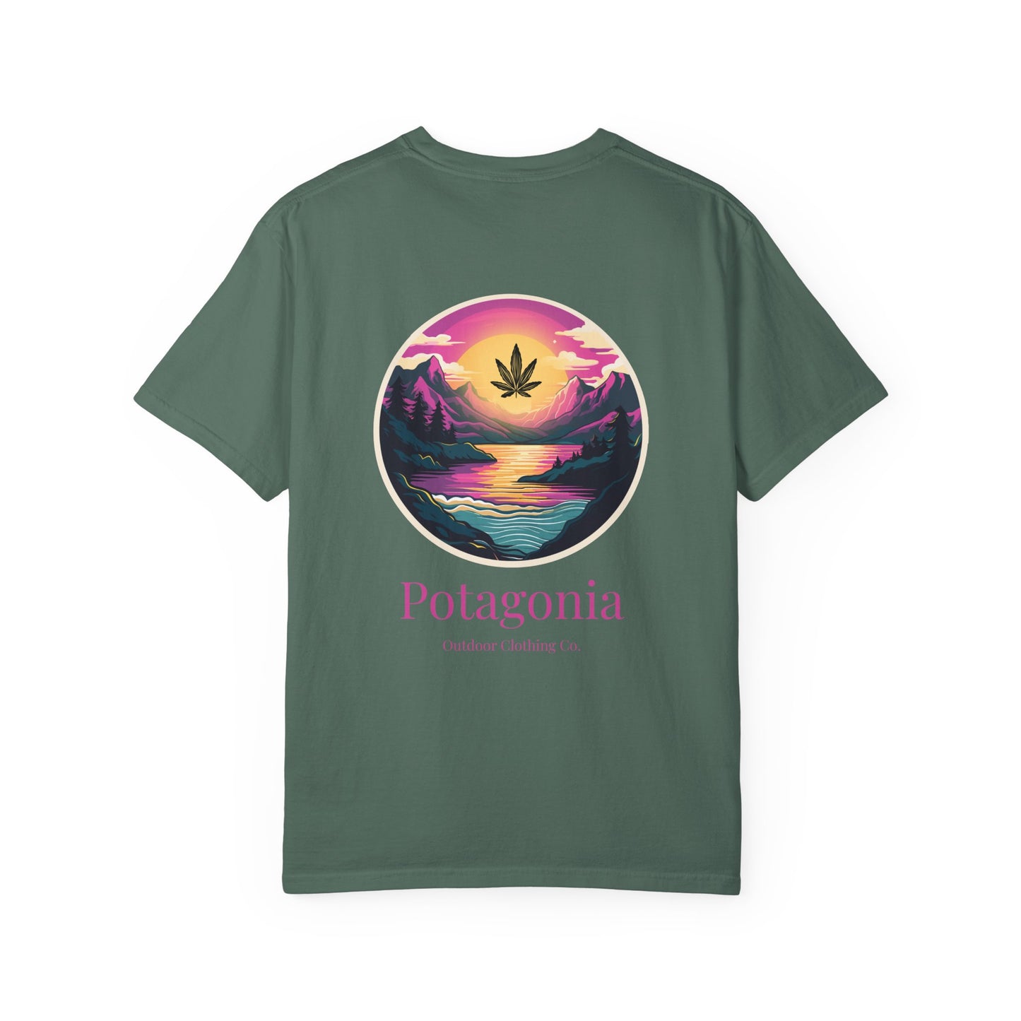 Potagonia Rung-Spun Cotton Unisex Pink Moon  Garment-Dyed T-shirt