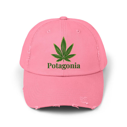 Potagonia GIRL Origional Logo Unisex Distressed Cap