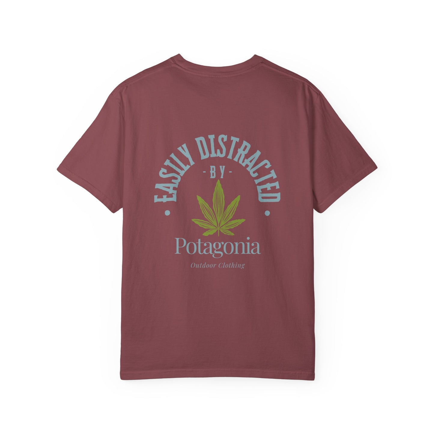 Potagonia Rung-Spun Cotton Easily Distracted Weed Unisex Garment-Dyed T-shirt