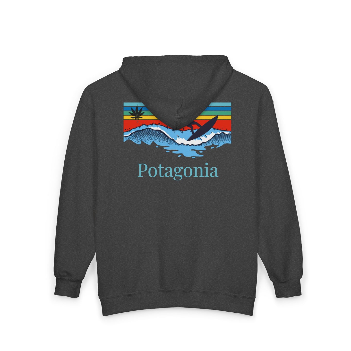 Potagonia Hooded Sweatshirt Surf Unisex Heavy Blend™ Full Zip