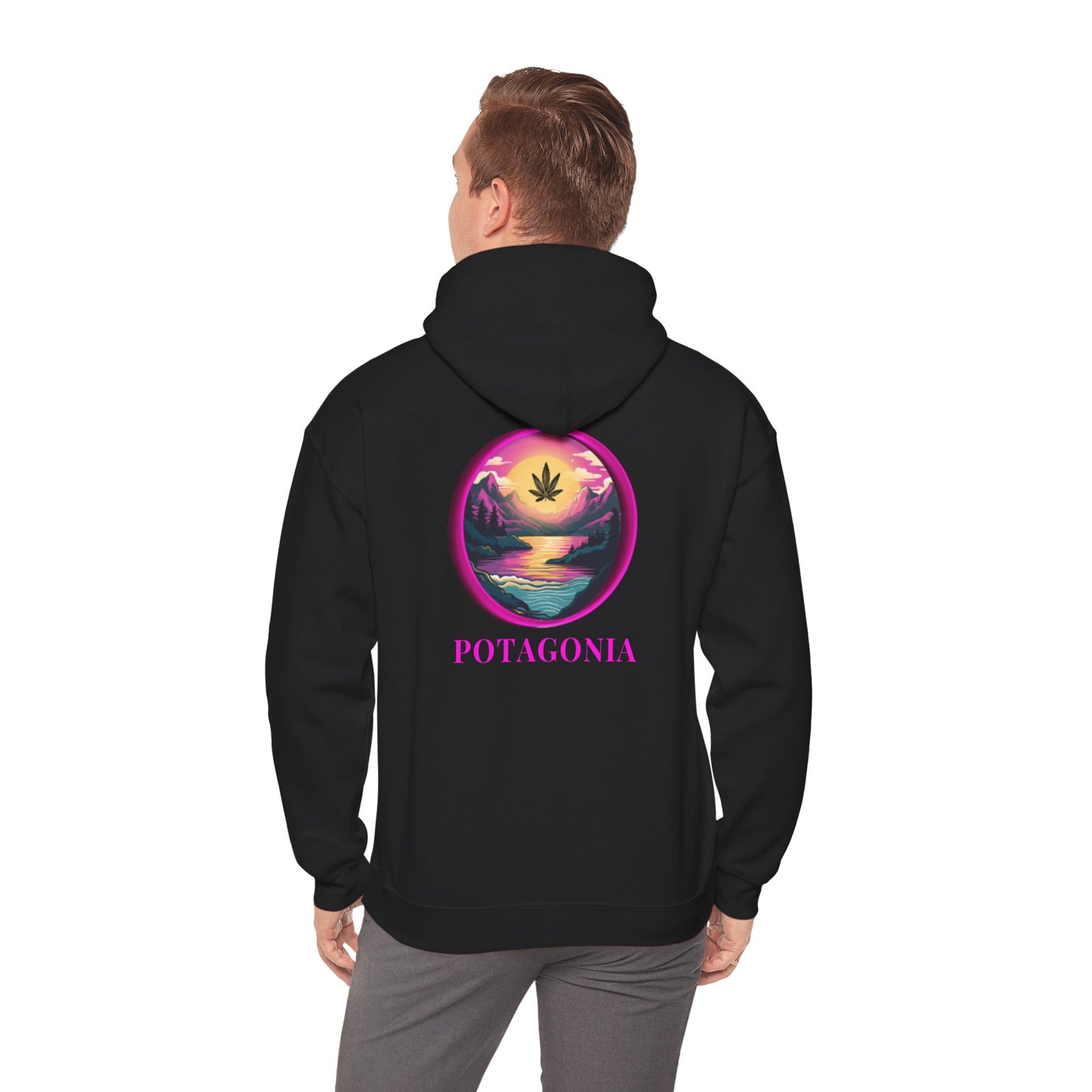 Potagonia Big Ass Campfire Hooded Pink Moon Sweatshirt