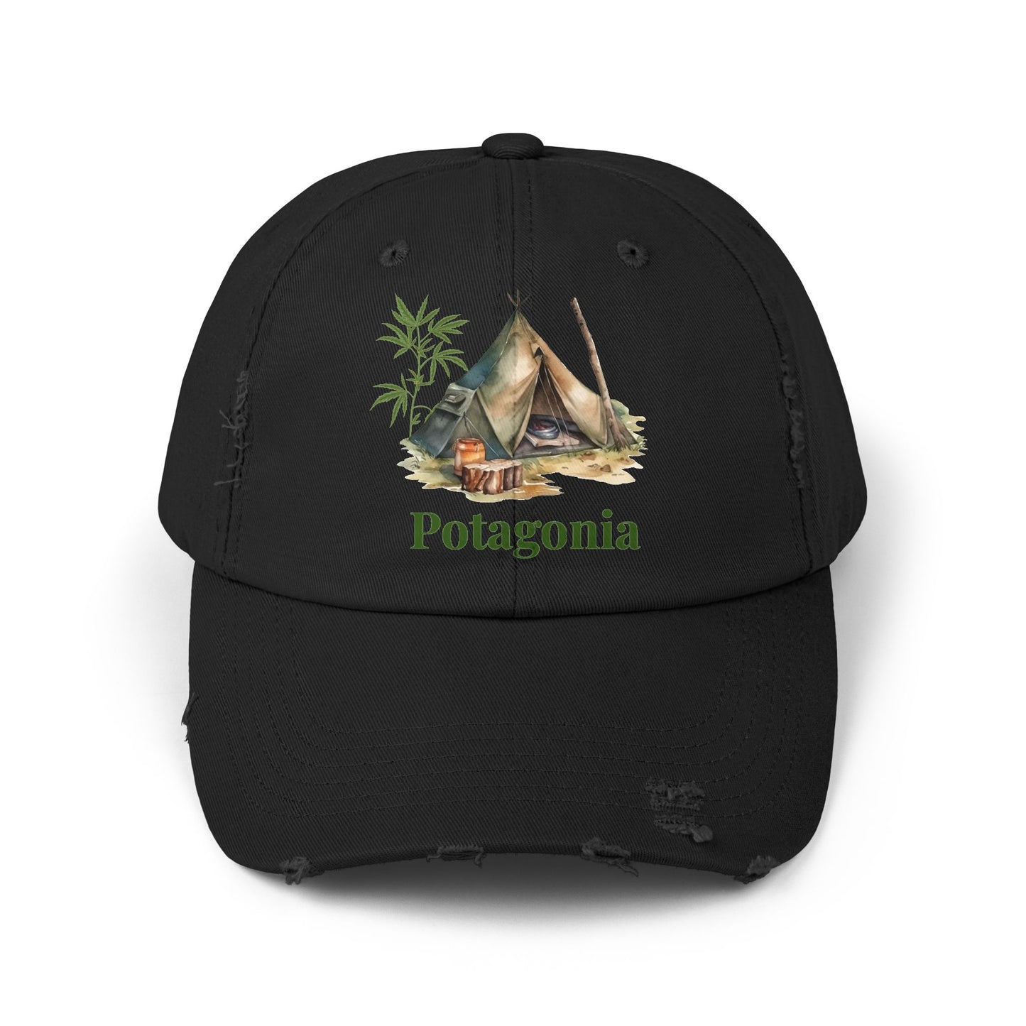 Potagonia Girl tent Unisex Distressed Cap