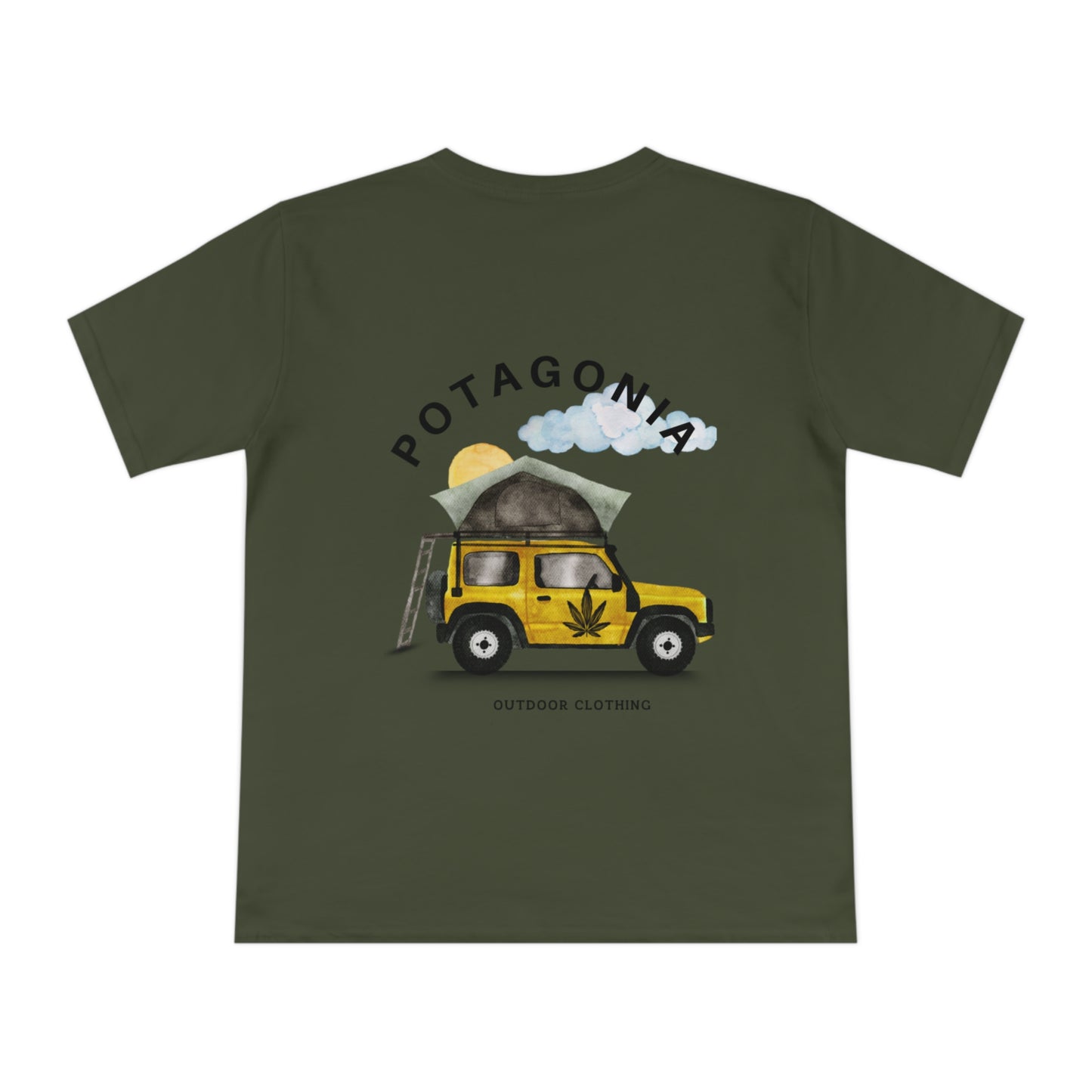 Potagonia Organic Unisex Jeep Tent Classic Jersey T-shirt