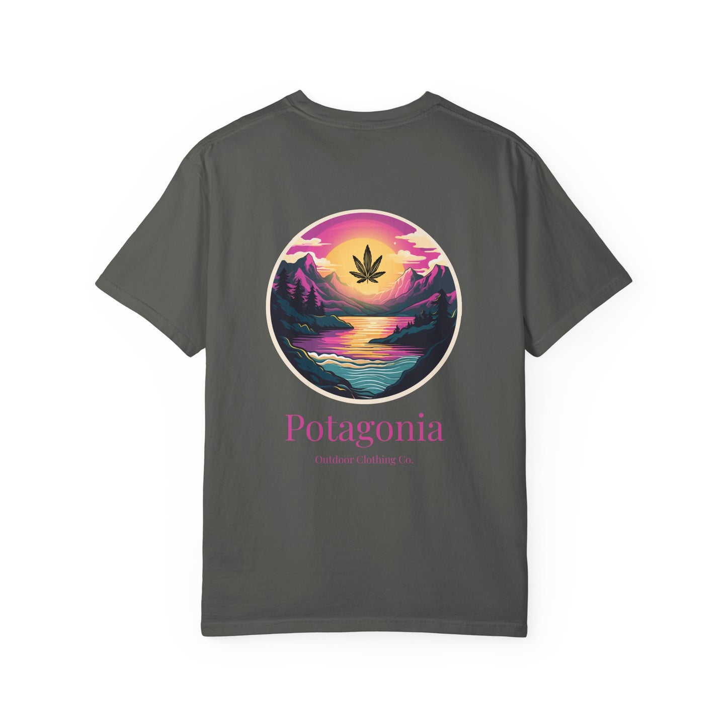 Potagonia Rung-Spun Cotton Unisex Pink Moon  Garment-Dyed T-shirt