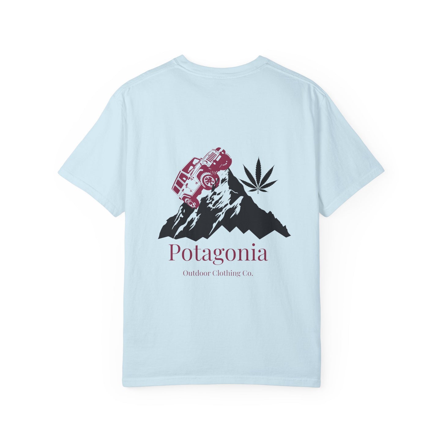 Potagonia Rung-Spun Cotton Jeep Climb Unisex Garment-Dyed T-shirt