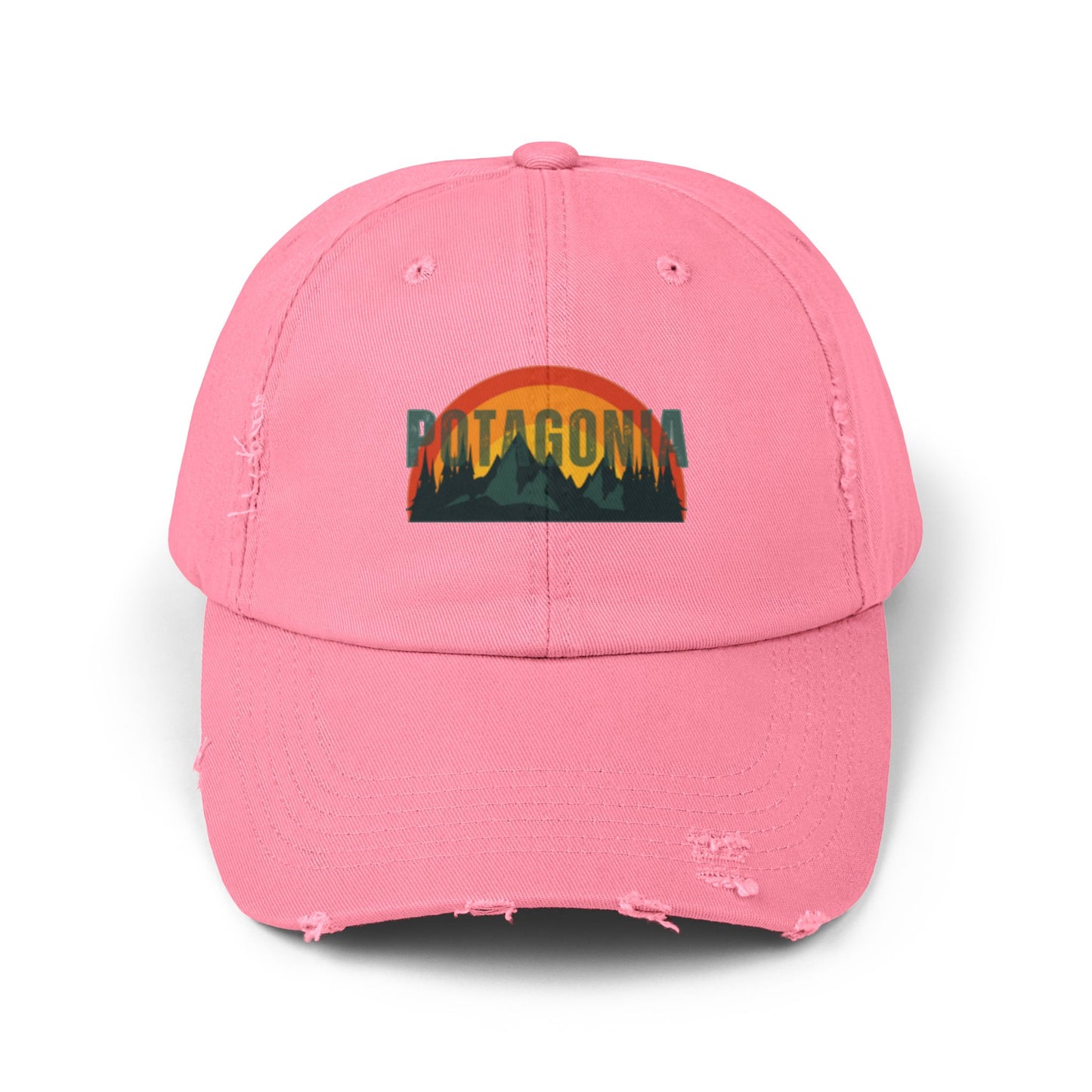 Potagonia GIRL Logo Hat Unisex Distressed Cap