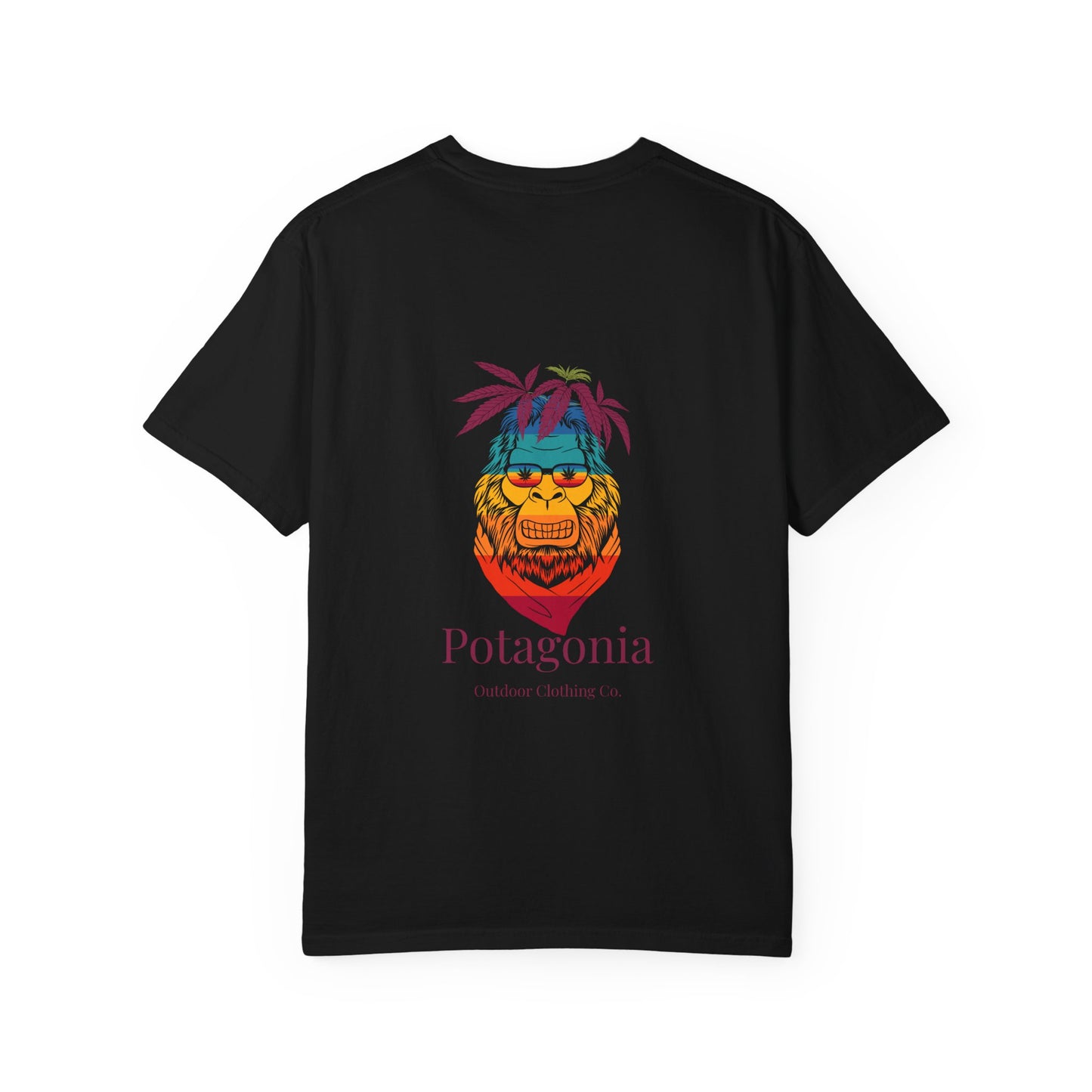 Potagonia Rung-Spun Cotton Ski Meh-Teh Unisex Garment-Dyed T-shirt
