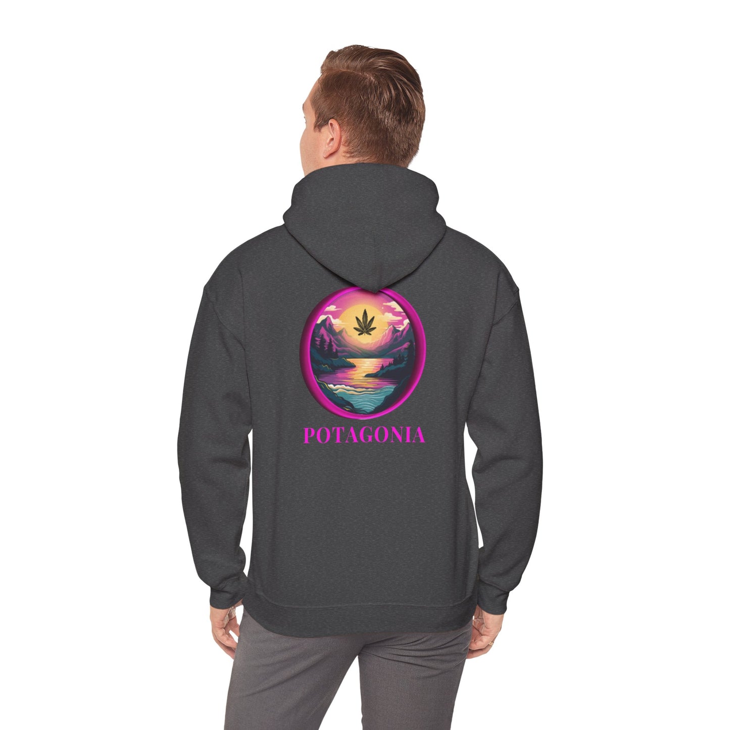 Potagonia Big Ass Campfire Hooded Pink Moon Sweatshirt