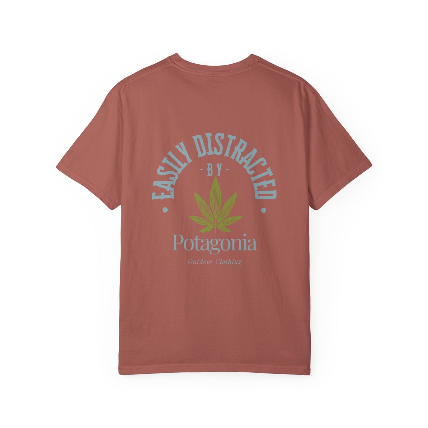 Potagonia Rung-Spun Cotton Easily Distracted Weed Unisex Garment-Dyed T-shirt