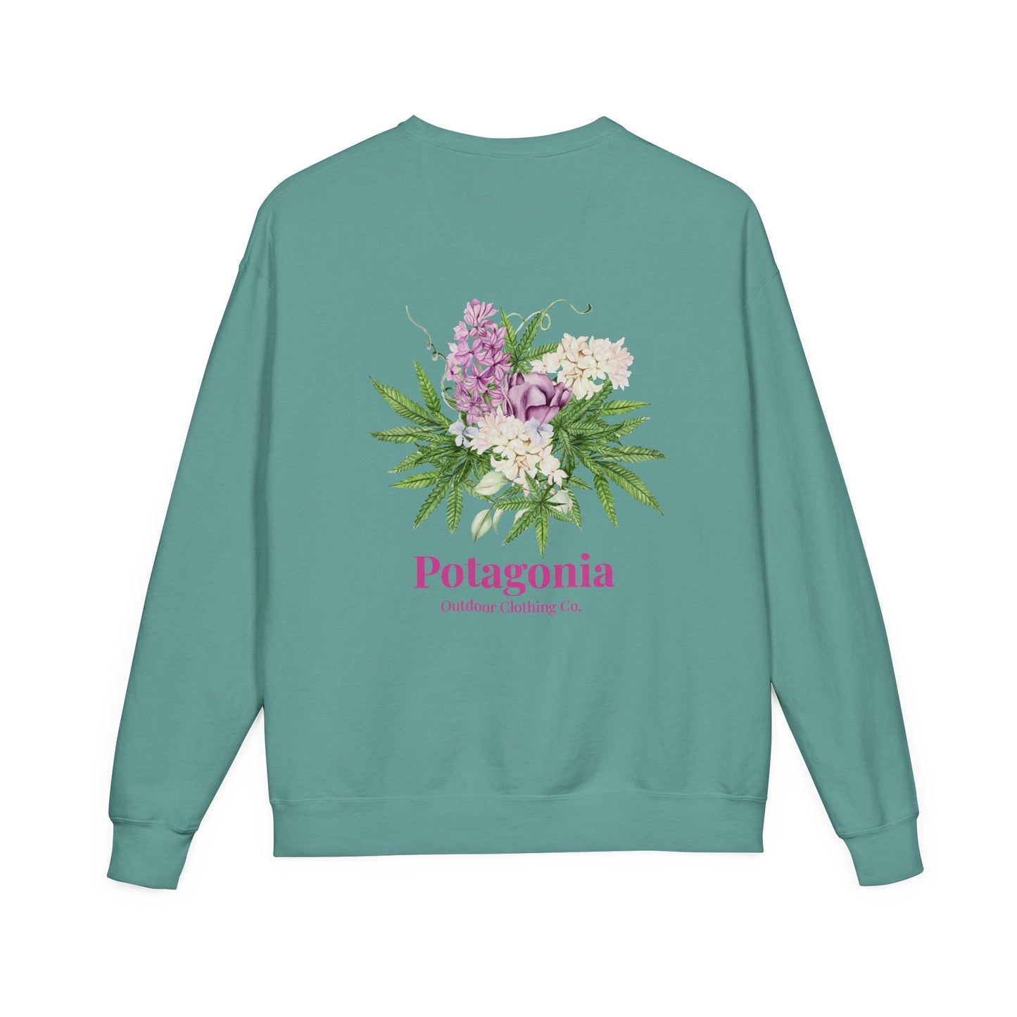 Potagonia Big Ass Sweatshirt Unisex Bouquet of Flowers  ComfortWash® Garment Dyed Crewneck Sweatshirt
