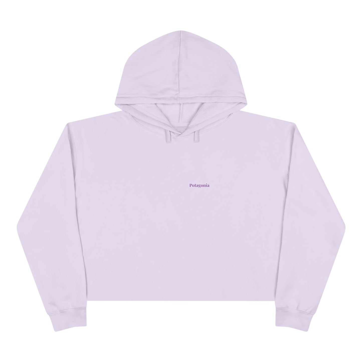 Potagonia Big Ass Campfire Purple Weed Cropped Hoodie
