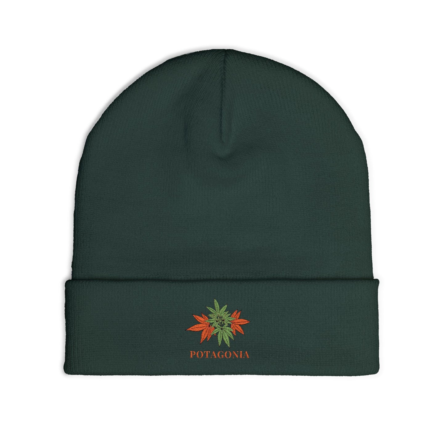 Potagonia Knit Beanie Orange Weed (Embroidery)Knit