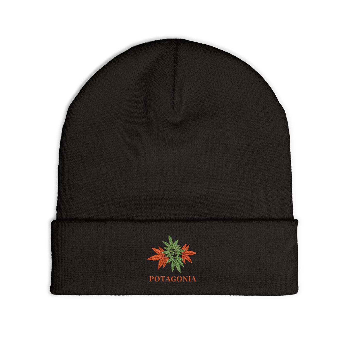 Potagonia Knit Beanie Orange Weed (Embroidery)Knit