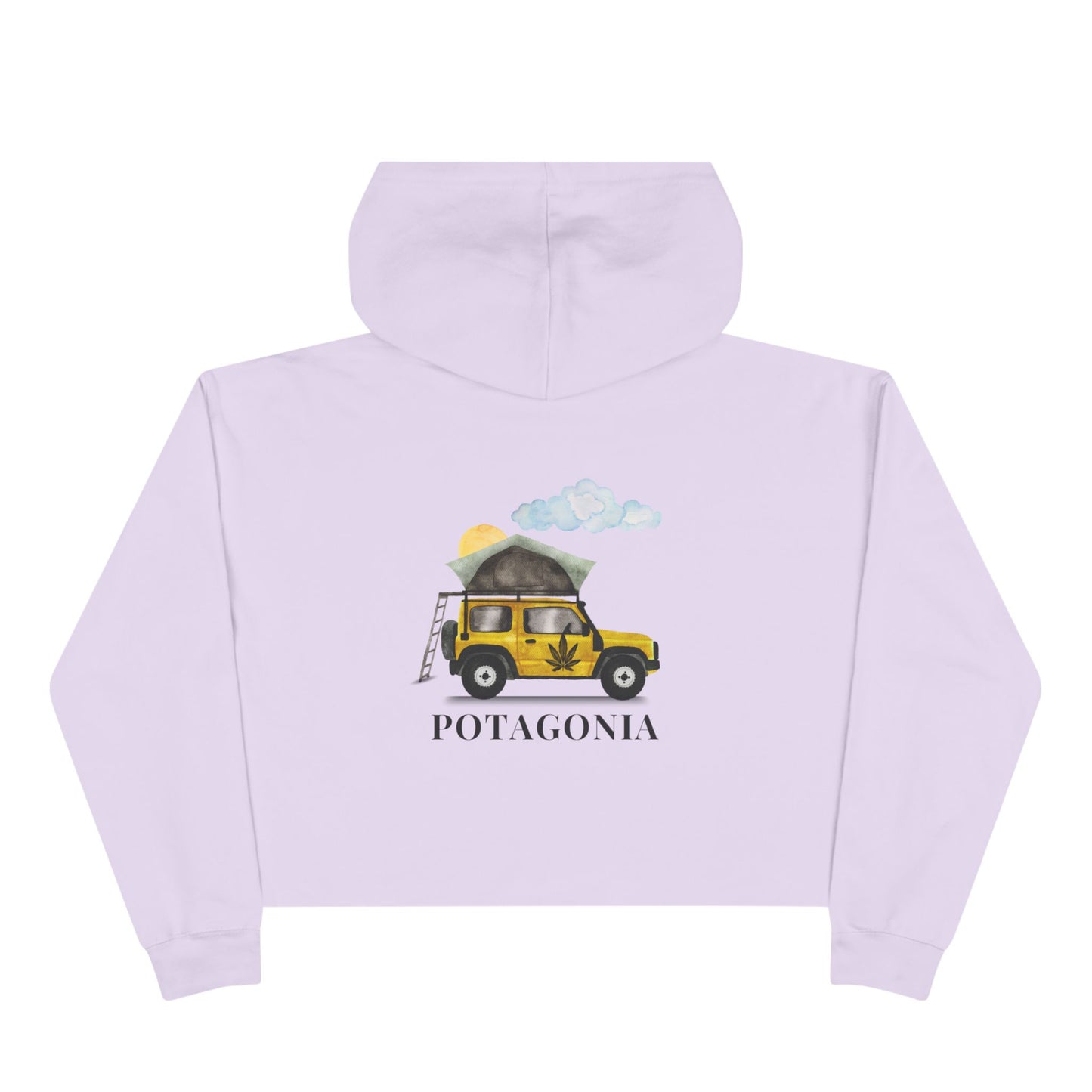 Potagonia Big Ass Campfire Jeep Cropped Hoodie