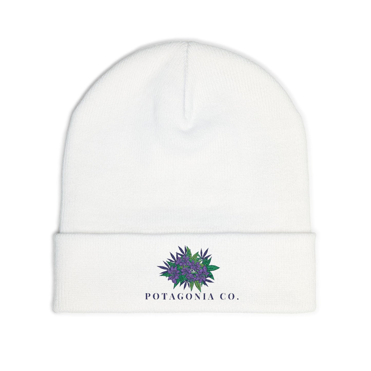 Potagonia Knit Beanie Purple Weed (Embroidery)